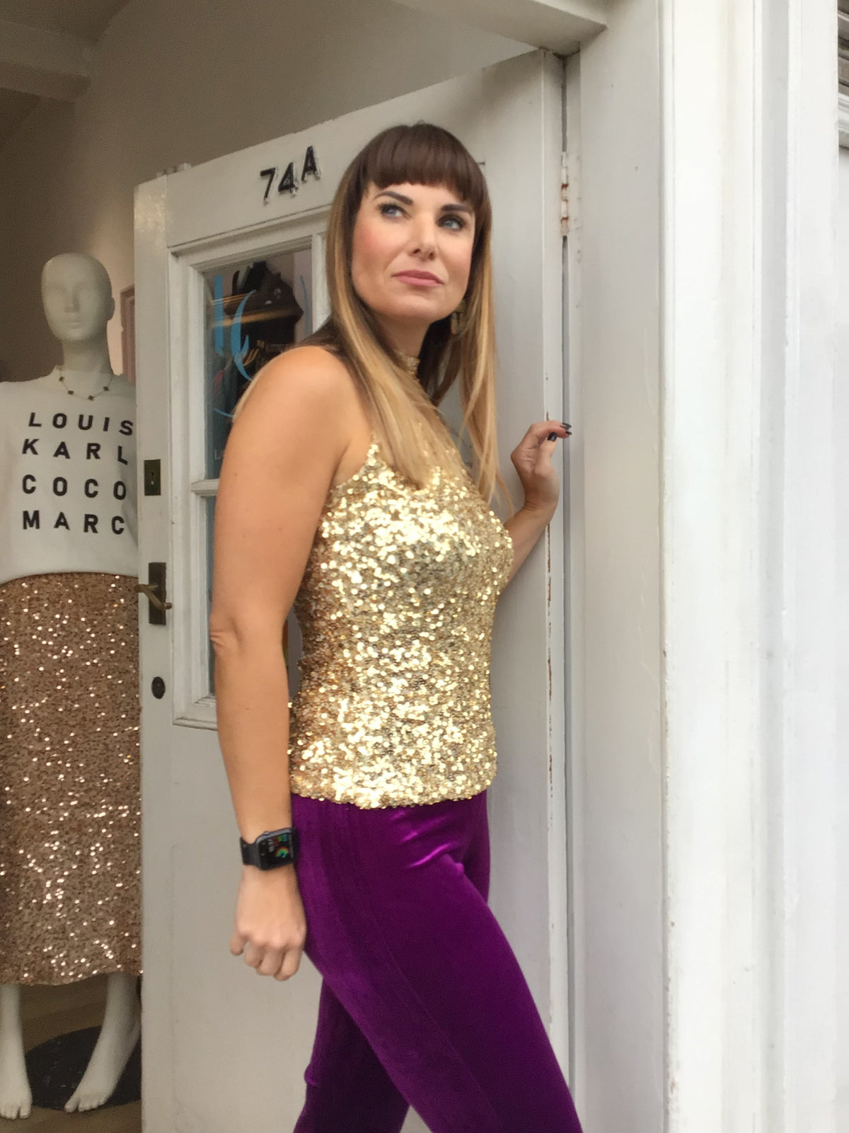 GLITTER GOLD TOP