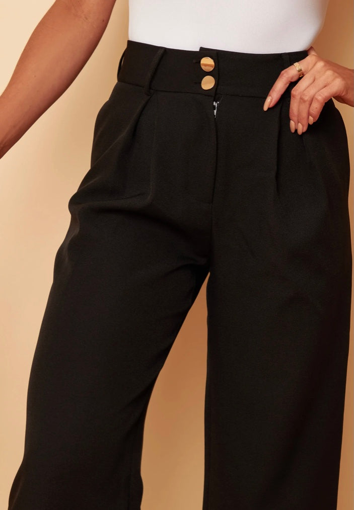 THE BIBI BLACK TROUSERS