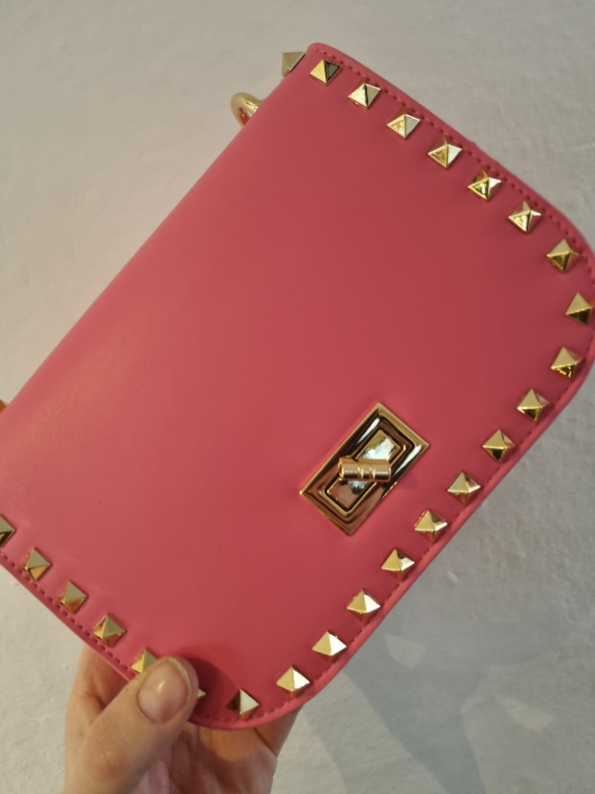 VALENTINE PINK STUDDED BAG