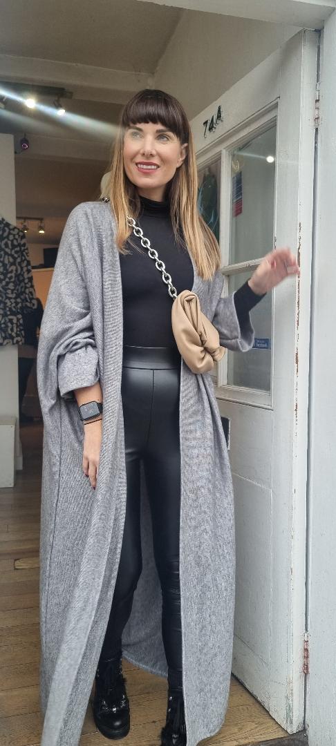 Grey maxi cardigan
